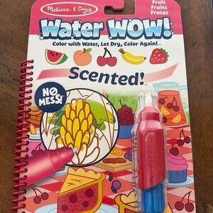 Melissa & Doug water wow! Scented reusable art board & water pen scented new